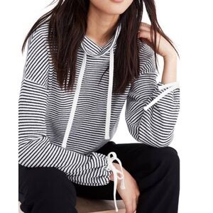 Madewell Mile(s) Cowl Neck Striped Sweater Sweatshirt